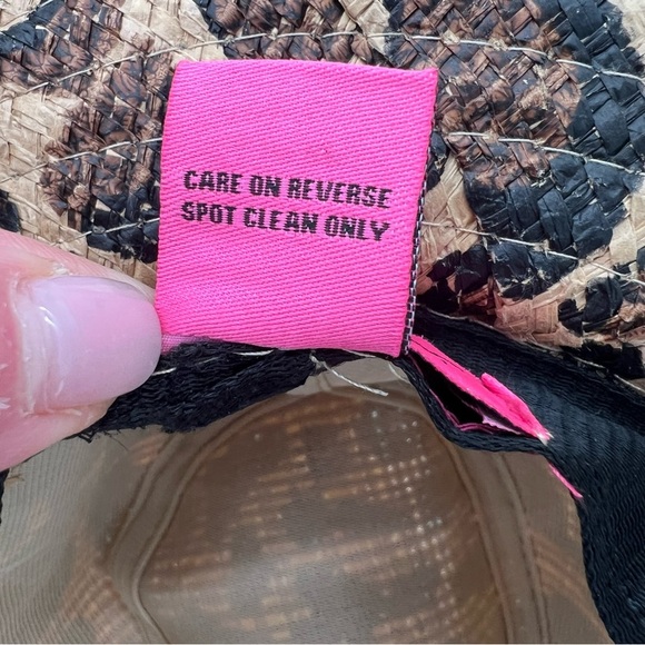 Betsey Johnson Brown and Black Leopard Print Wide Rim‎ Fedora Hat - Picture 8 of 9